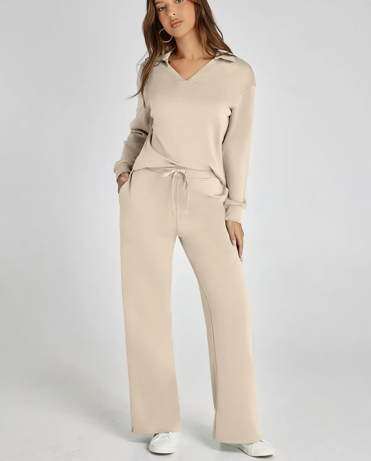 GISELLE™ Set | Two-Piece Casual Long Sleeve Sweatsuit Set | 50% OFF