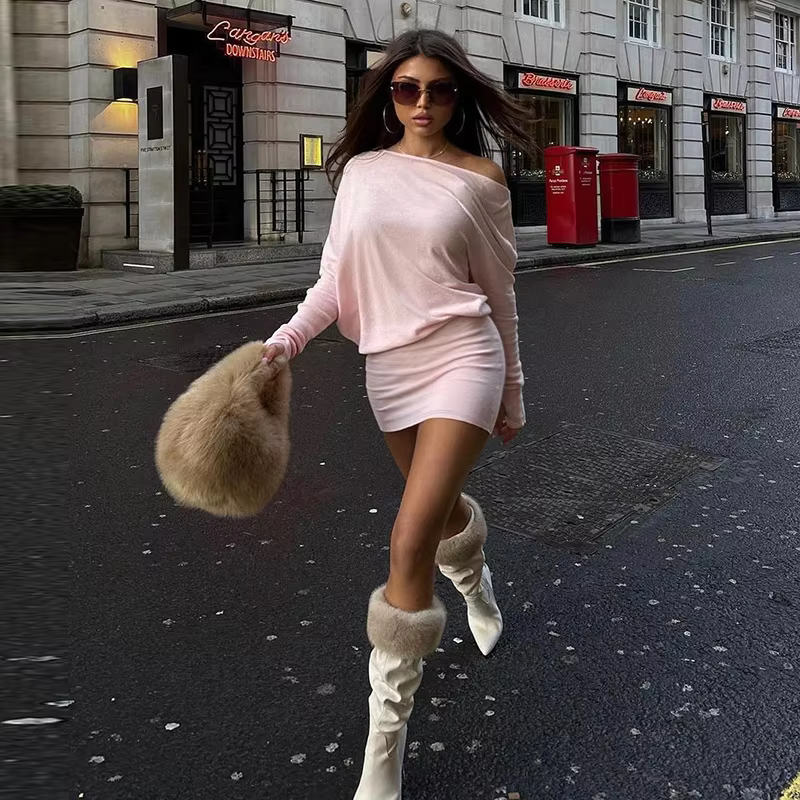 VIOLETTA™ Dress | Bodycon Long-Sleeve Mini Dress