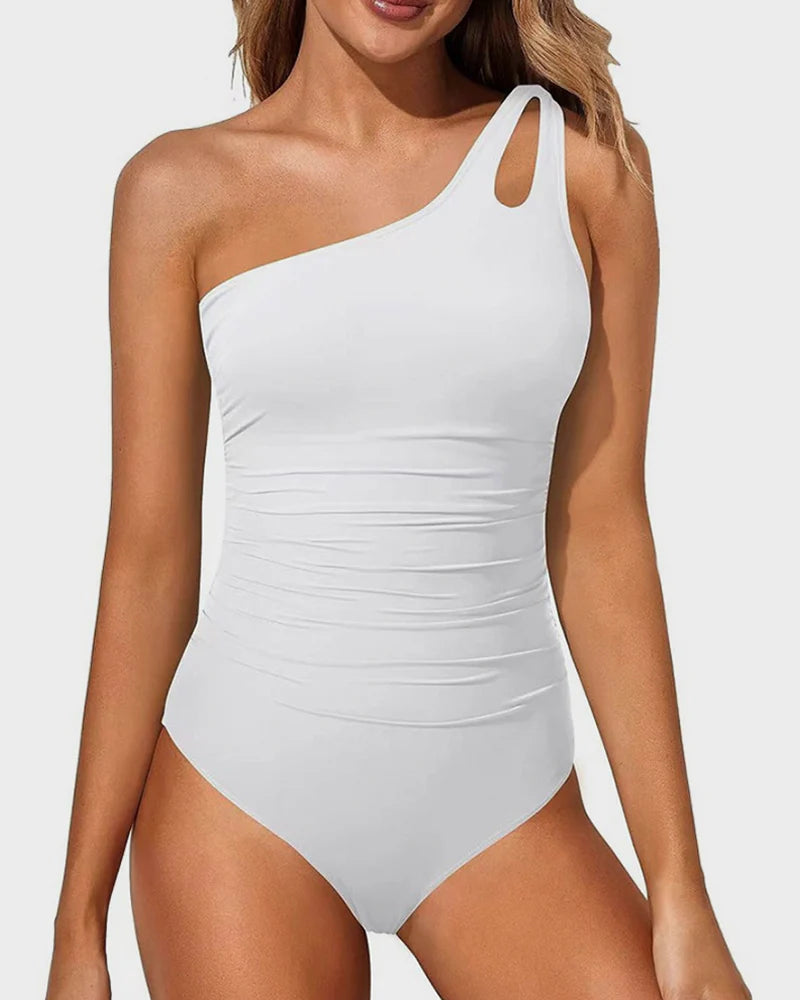 SELENA™ Swimsuit | Bodycon One Shoulder One Piece Swimsuit | 50% OFF