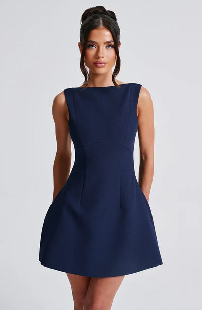VIRELLA™ Dress | Chic Formal Scoop-Back Mini Dress