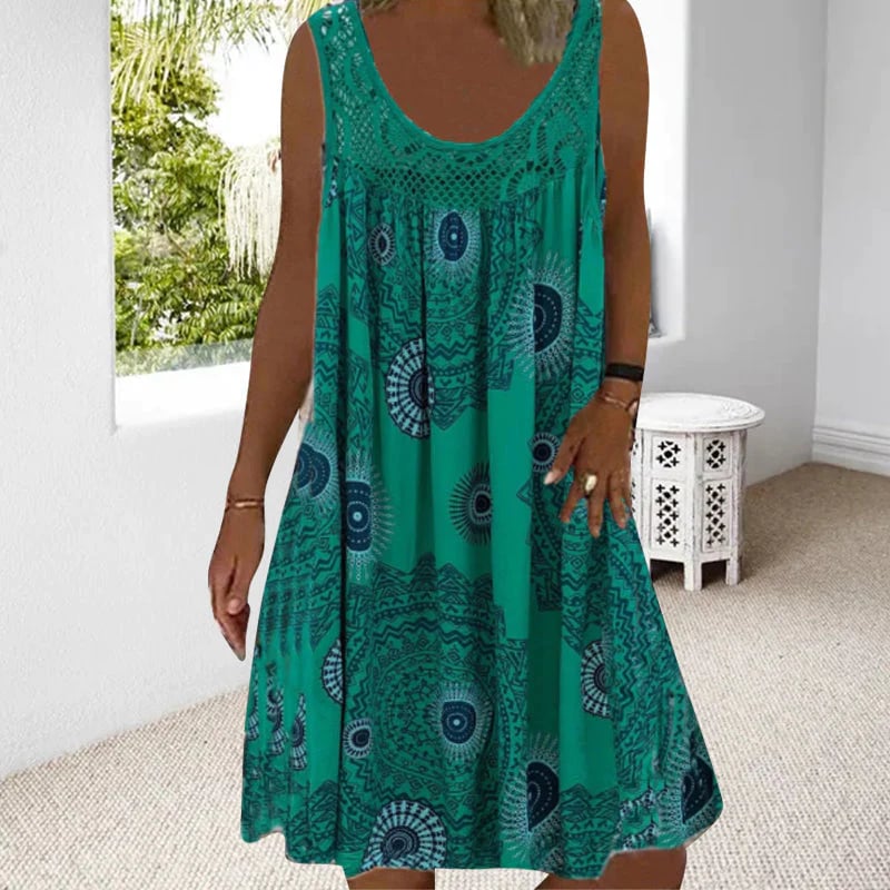 ELIZA™ Dress | Summer Sleeveless Print Dress | 50% OFF