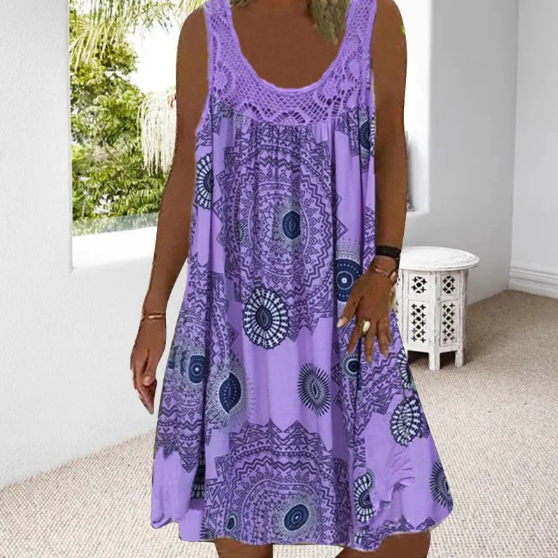 ELIZA™ Dress | Summer Sleeveless Print Dress | 50% OFF