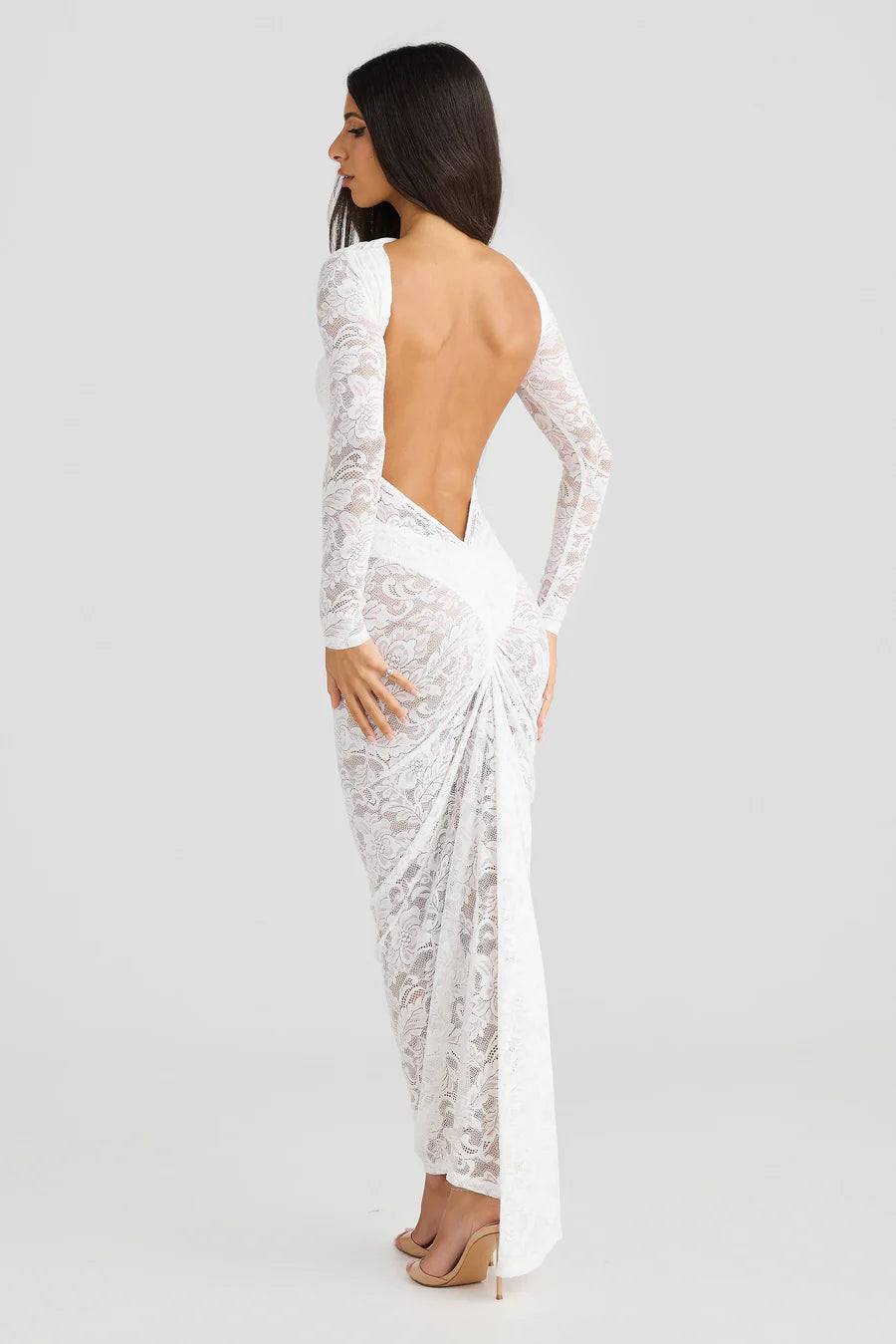 AMARA™ Dress | Bodycon Backless Lace See-Through Maxi Dress