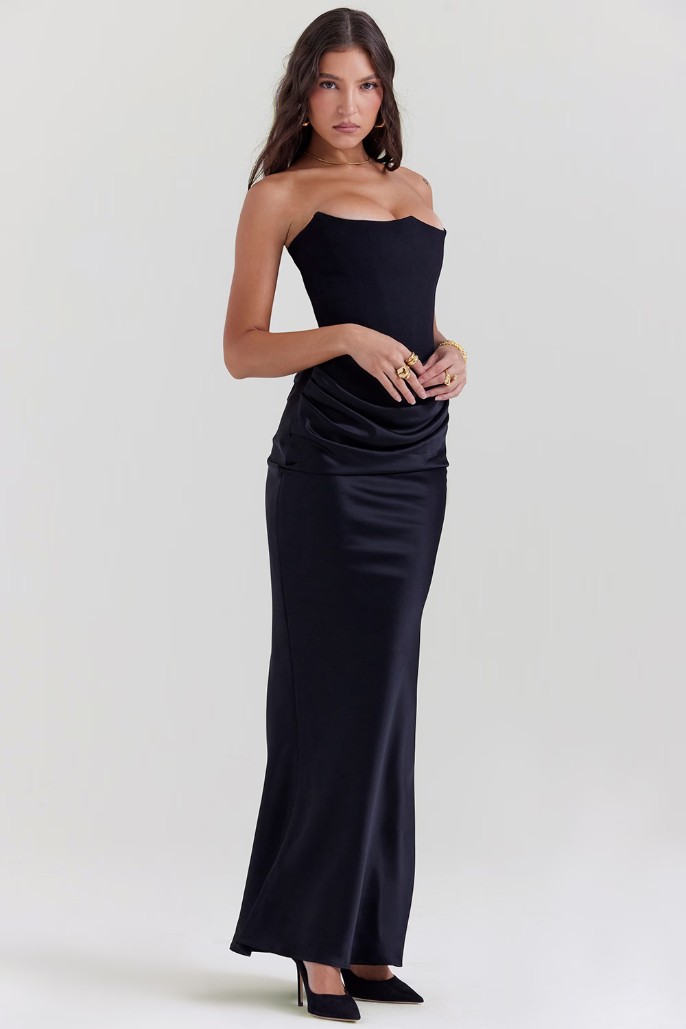 SABLE™ Dress | Strapless Corset Bodycon Maxi Dress
