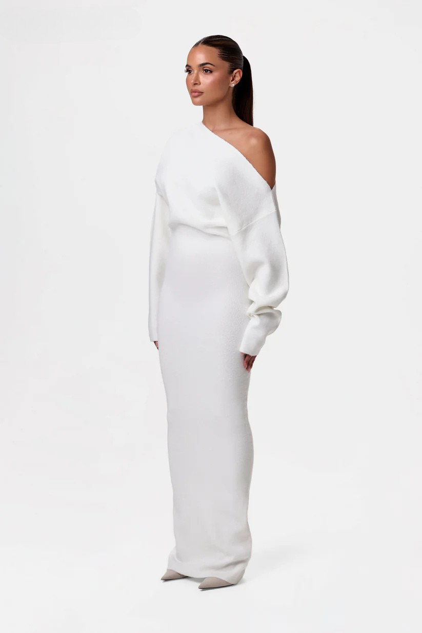 HAVEN™ Dress | Off-Shoulder Knit Maxi Dress