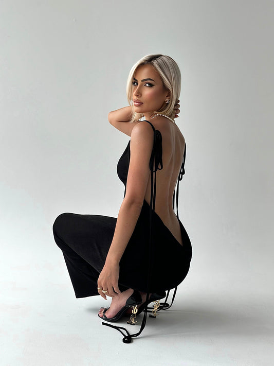 Alana Backless Maxi Dress | 50% OFF